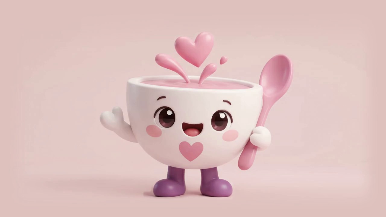 Mascote sorridente do PAPÁ NENÊ