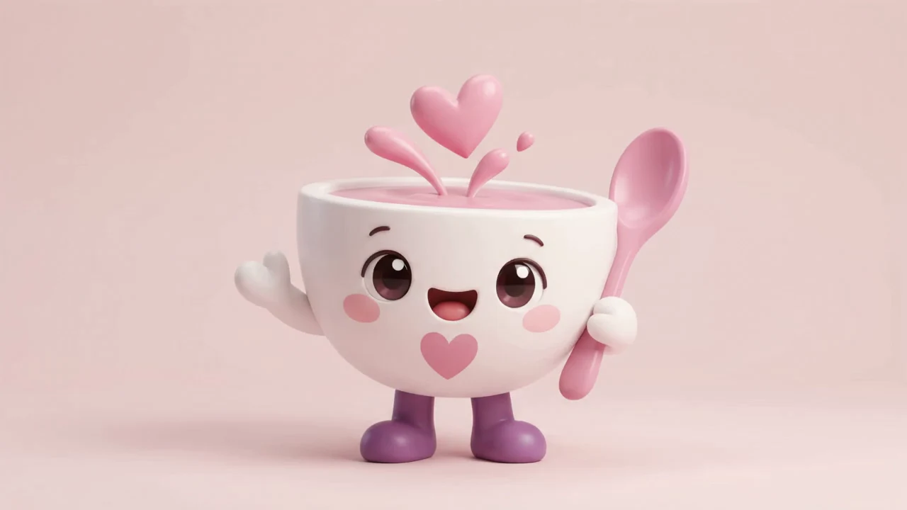 Mascote sorridente do PAPÁ NENÊ
